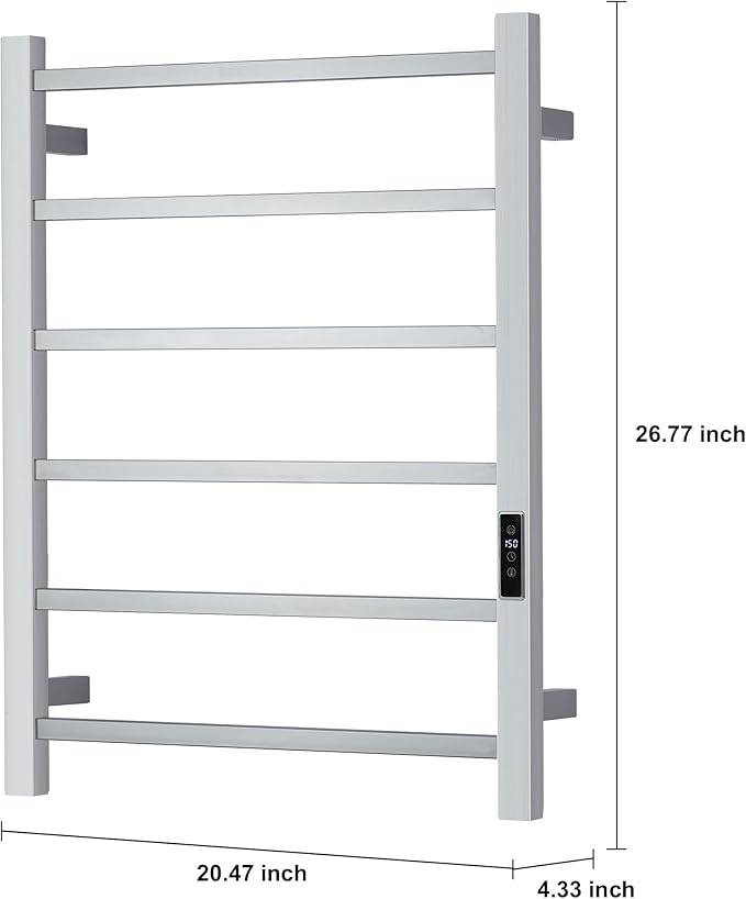 Heated Towel Racks for Bathroom, Wall Mounted Electric Towel Warmer Racks - Image 4