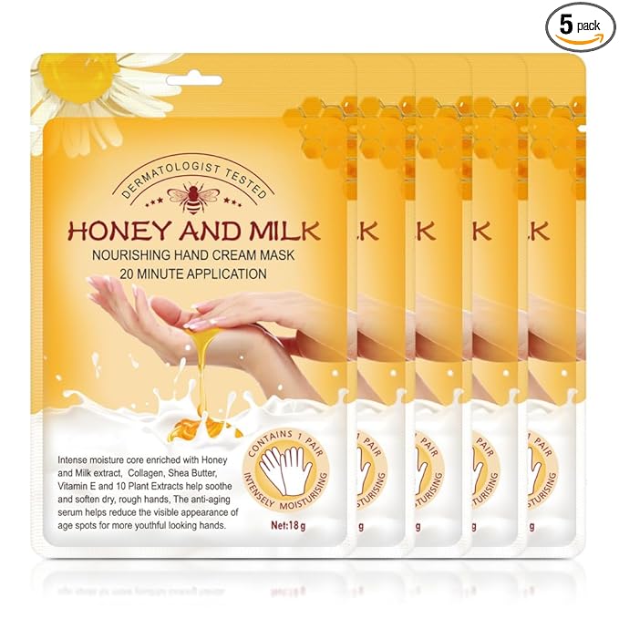 Hand Peeling Mask 5 pack, Hand Masks Moisturizing Gloves, Repairing Glove by Unknown