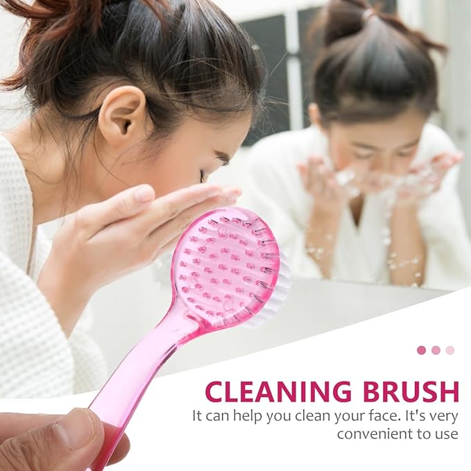 NOLITOY 10pcs Facial Cleansing Brush, Soft Bristle Exfoliator Wash Scrubbers - Image 2