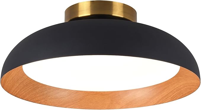 Bargeni Flush Mount Ceiling Light, 12.5 inch LED Ceiling Light Fixture by Bargeni