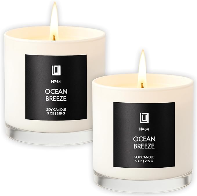 Lulu Candles | Ocean Breeze | Luxury Scented Soy Jar Candle | Hand Poured in by LULUCANDLES