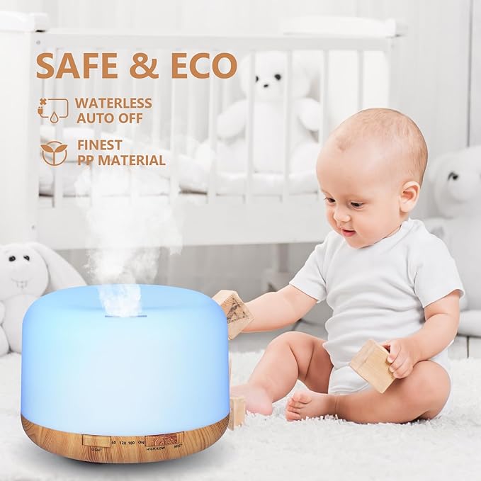 Oil Diffuser, 500ml Essential Oil Diffusers - Image 5