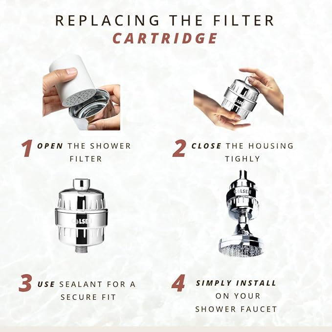 COLSEN Shower Filter Replacement – Universal Bath Water softener - Image 4