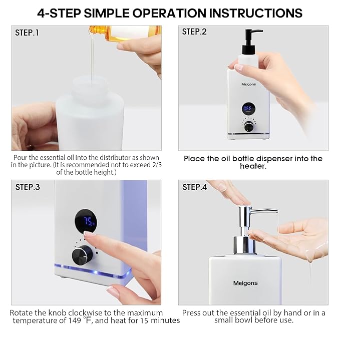 Oil Warmer for Massage, Massage Oil Warmer, Body Oils Heater for Spa, - Image 5