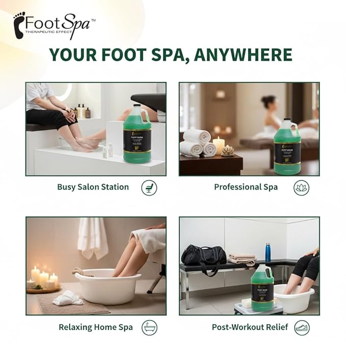 FOOT SPA - Foot Soak - Cleanses, and Refreshes - Made - 128 Oz Gallon - Bulk - Image 4
