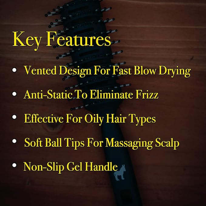 Pete & Pedro Ball Tipped 10 Row Vented Hair Brush - Image 2
