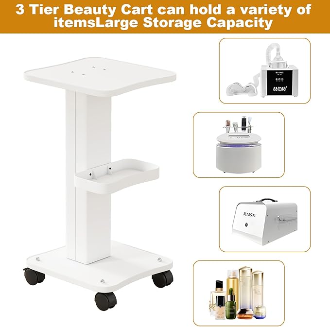 uyoyous 3 Tier Esthetician Rolling Cart - Image 7