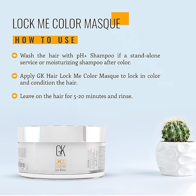 GK HAIR Hair Masque Global Keratin Lock Me Deep Conditioner Mask - Image 6