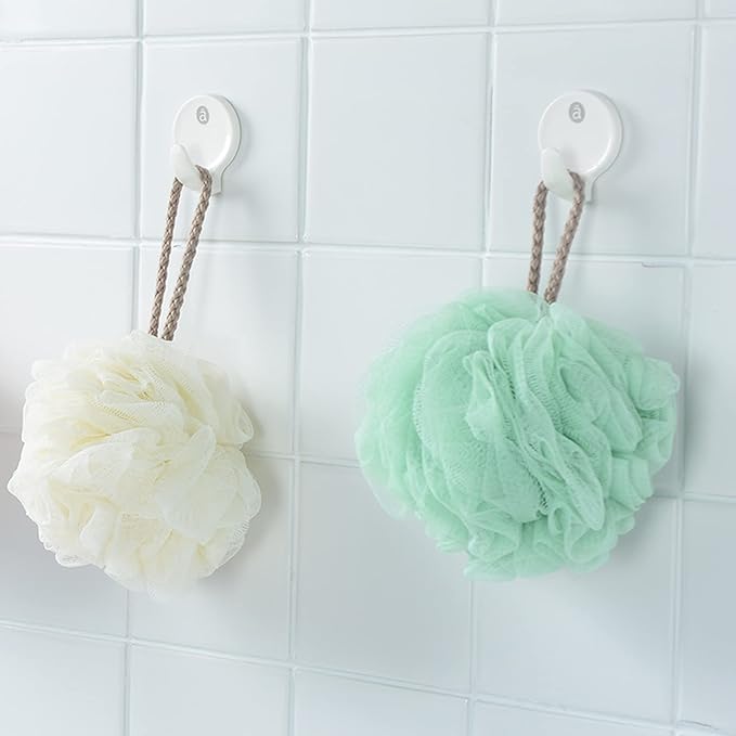 Fu Store Loofah Sponge 60g Shower Loofahs 4 Colors Bath Sponges Mesh Balls - Image 7