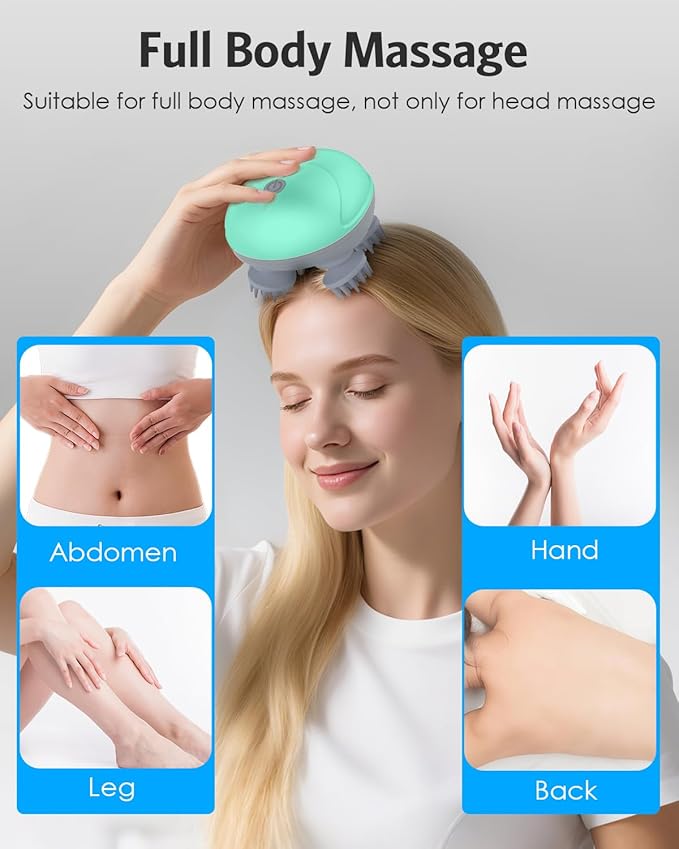 Upgraded Handheld Pet Massager, Electric Scalp Massager, Head and Back Scratcher - Image 7