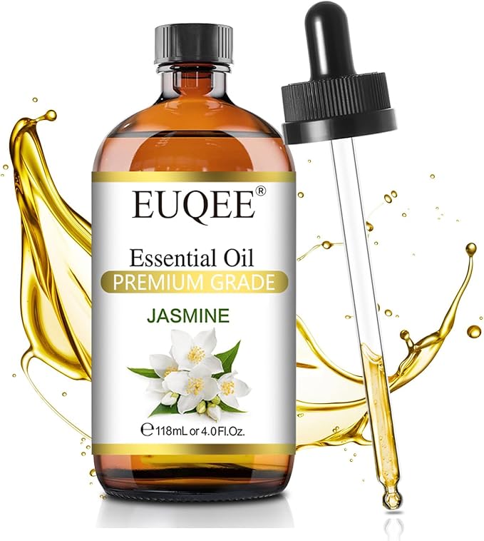 EUQEE Jasmine Essential Oil 118ml Premium Jasmine Oil by EUQEE