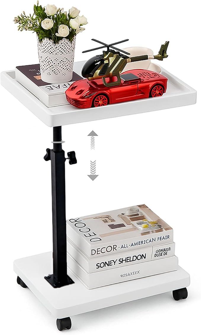 C Table End Table Adjustable Height, C Shaped End - Image 3