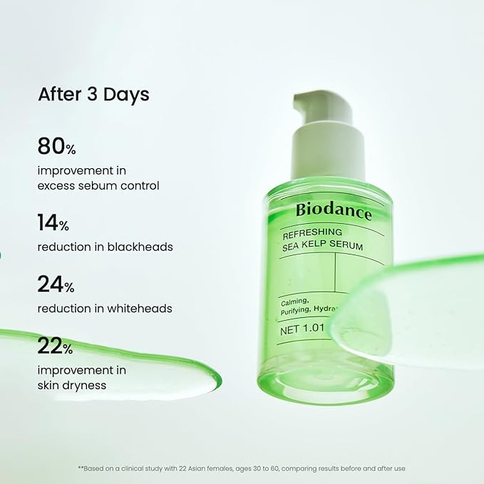 BIODANCE Refreshing Sea Kelp Serum, Oil & Sebum Control, Calming Serum - Image 5