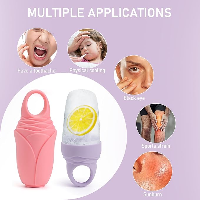 3 Pcs Facial Ice Roller Silicone Mold Reusable - Image 6