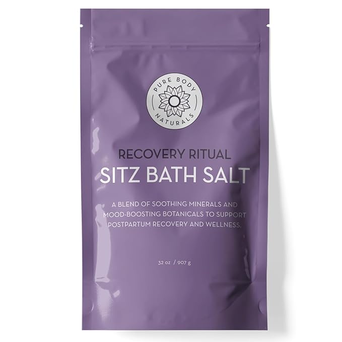 Pure Body Naturals Sitz Bath Salt – Postpartum Care and Hemorrhoid Comfort – by PureBodyNaturals