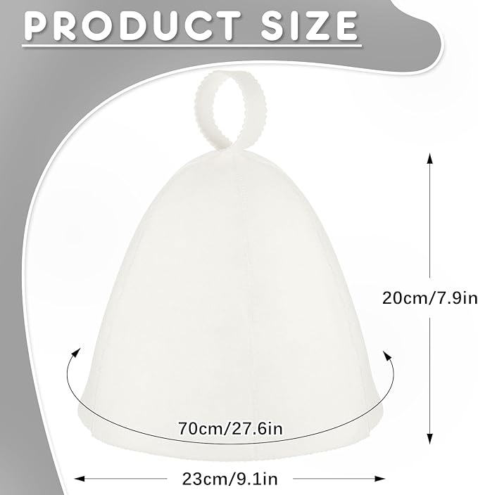 JaGely Sauna Hat for Men Women Sauna Hat Vaporarium Cap Russian Banya Cap for - Image 2