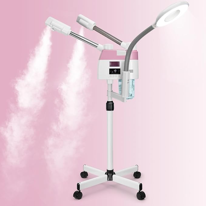 Professional Facial Steamer, 3 in 1 Facial Steamer by FLOLXNB