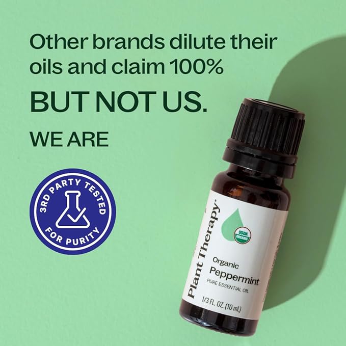 Plant Therapy Organic Peppermint Essential Oil 30 mL 100% Pure, USDA Certified - Image 5