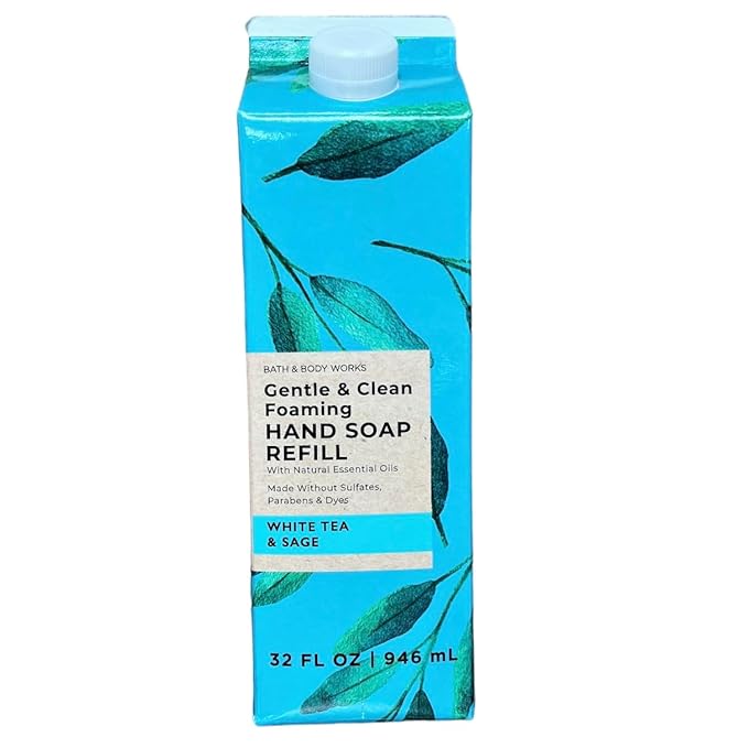 Bath & Body Works White Tea & Sage Refill Gentle & Clean Foaming Hand Soap by BathBodyWorks