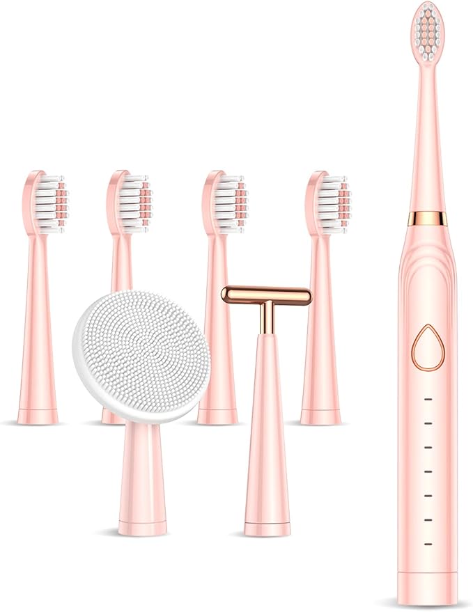 Sonic Electric Toothbrush, USB Rechargeable Powerful Sonic Cleaning Tooth Brush by BTRICL