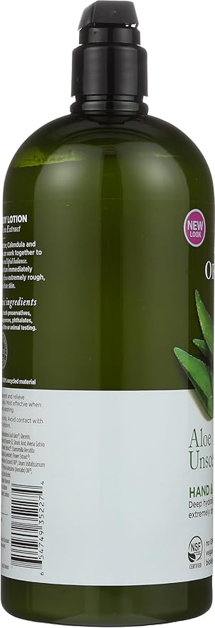 Avalon Organics Hand & Body Lotion, Aloe Unscented, 32 Oz - Image 7