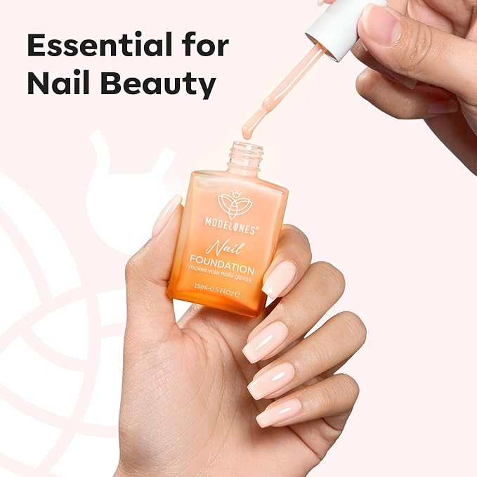 modelones Nail Strengthener and Growth Jelly Nude Pink Nail Polish Nail - Image 7