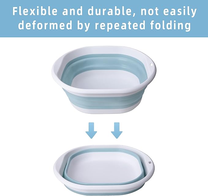 Tlswshsy Portable Pool Foot Bath, Collapsible Pool Foot Wash Basin Tub - Image 4