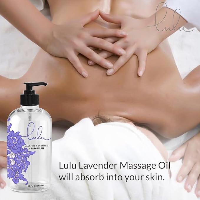 Lulu Lavender Massage Oil with Jojoba & Lavendar Oils, Nourishing Aromatic - Image 2