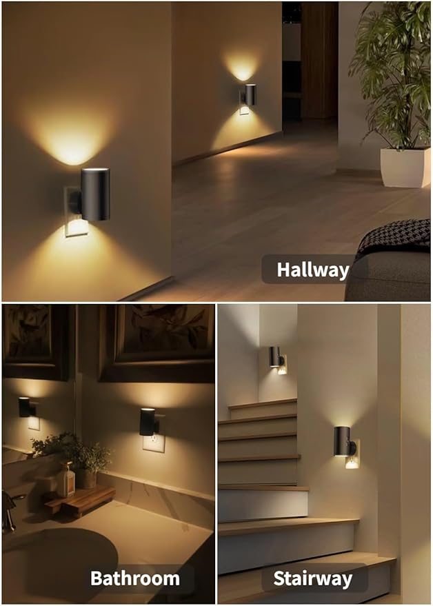 TSEXES LED Night Lights Plug into Wall, Dusk to Dawn Sensor, 5-300LM Adjustable - Image 6