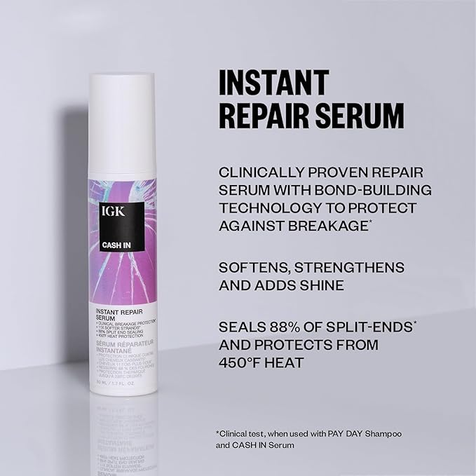 IGK Bond-Building Repair Set | ANTISOCIAL Bond-Building Dry Hair Mask + CASH IN - Image 3