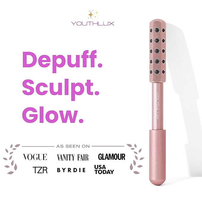 Radiance Roller – Germanium Stone Facial Massage Tool/Wand Face Roller - Image 2