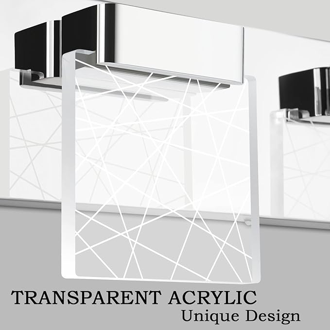 Aipsun Modern Bathroom Vanity Light 3 Light Stainless Steel Chrome Vanity - Image 5