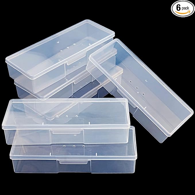 Lokyango Clear Manicure Tool Box, Personal Nail Box Storage Case by Lokyango