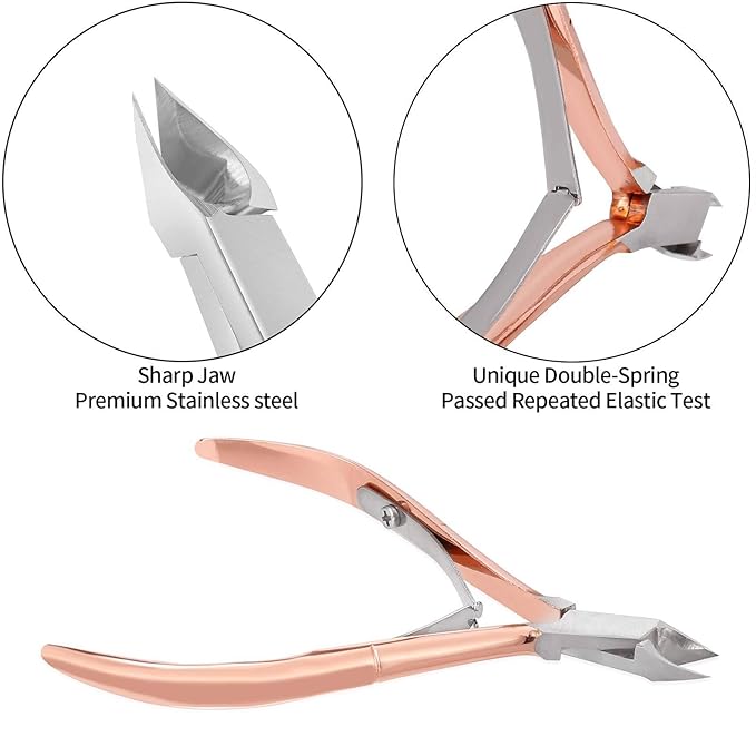 Cuticle Trimmer with Cuticle Pusher and Cutter, YINYIN Cuticle Remover Cutter - Image 2