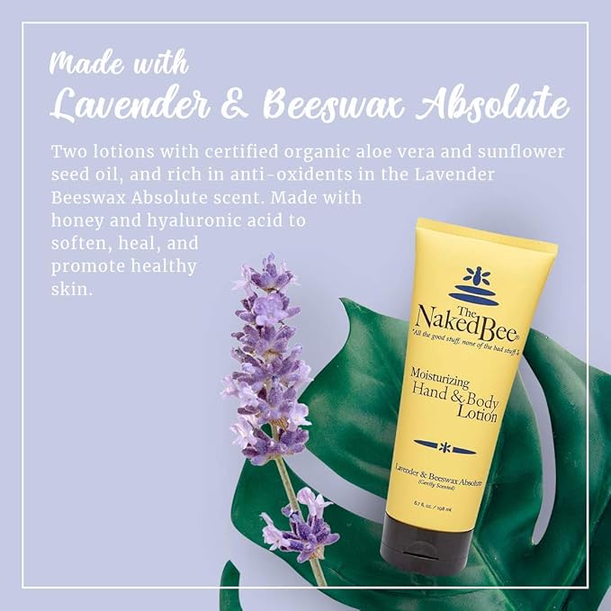 The Naked Bee Lavender & Beeswax Absolute Hand and Body Lotion, 6.7oz - Image 2