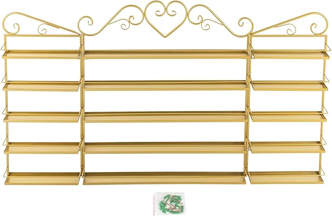 Nail Polish Organizer Wall Mounted, Metal Nail Polish Storage Holder - Image 4