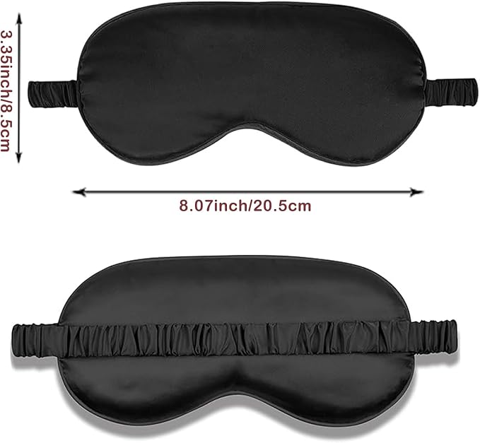 6PACK Silk Sleep Mask Satin Eye Masks Blackout Silky Eyeshade Cover Soft - Image 6