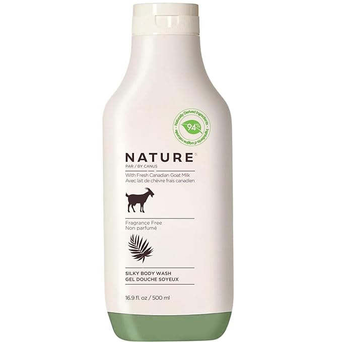 Nature by Canus Goat Milk Body Wash, Fragrance Free Natural Cleanser, by Nature+by+Canus