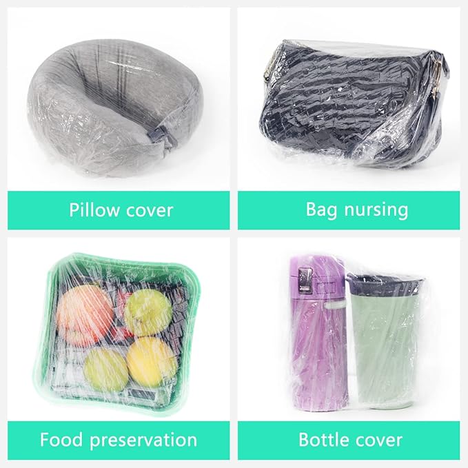 Keeygo Disposable Shower Caps 30 PCS Bath Caps Clear Waterproof Plastic Wraps - Image 7