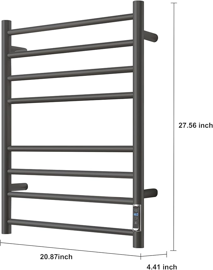 Heated Towel Racks for Bathroom, Wall Mounted Electric Towel Warmer Racks - Image 4