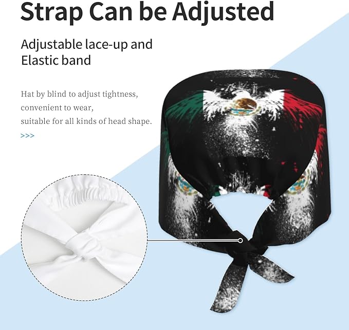 Adult Working Cap Adjustable Cleaning Work Sweatband Scrub Hat Tie Back Hats - Image 4