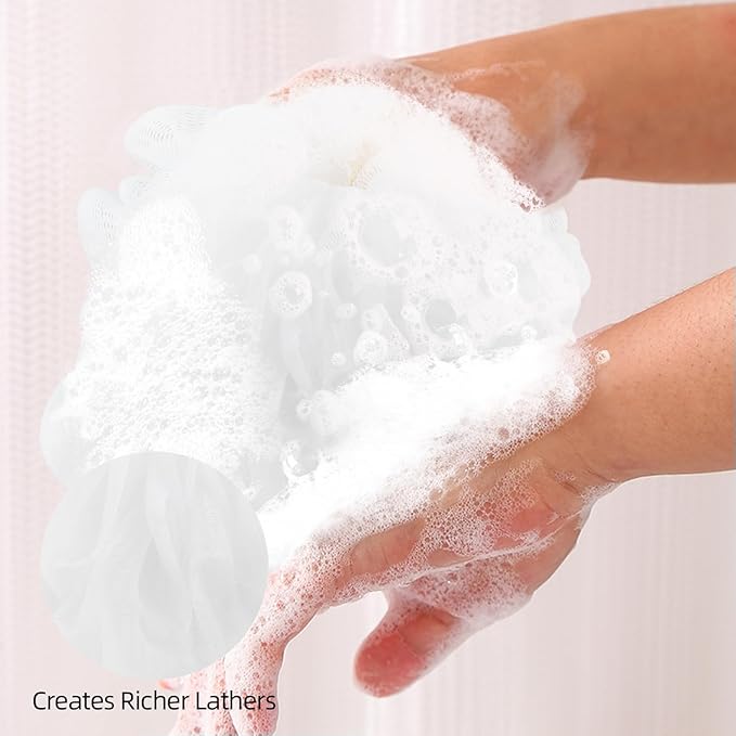 Fu Store Loofah Sponge Shower Loofahs 70g Bath Sponges Mesh Balls 4 Colors Body - Image 4
