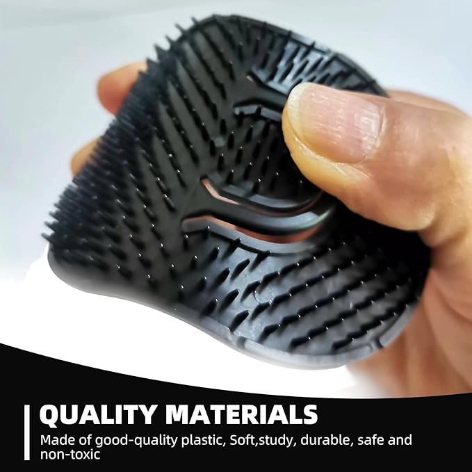 Soft 'N Style 2 Packs Pocket Palm Combs, Shampoo Comb, Massager Hair Brush Comb - Image 4