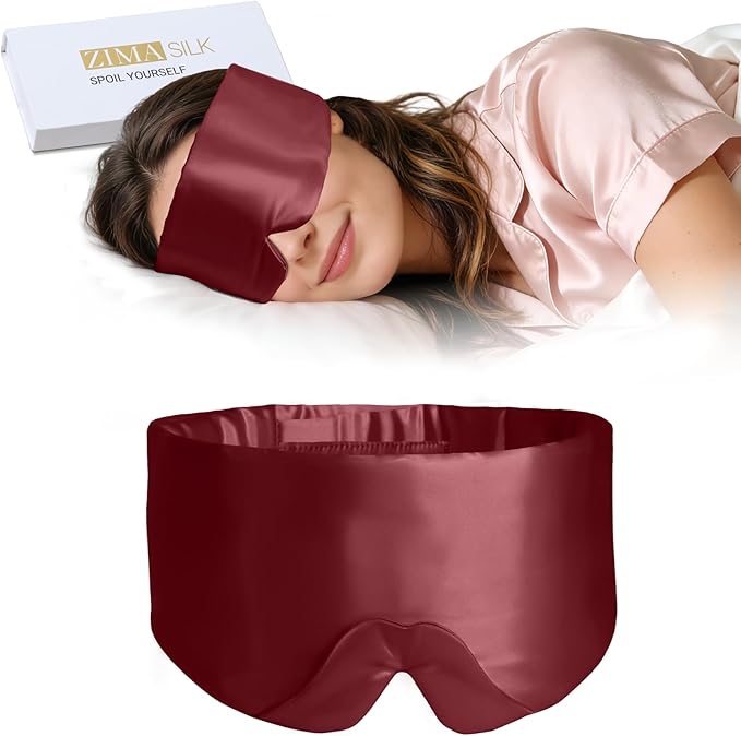 ZIMASILK 100% 22 Momme Mulberry Silk Sleep Mask by ZIMASILK