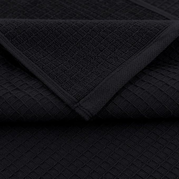 CASA COPENHAGEN Wafffle 4Pcs 100% Egyptian Cotton Large Designer Towels Gift - Image 3
