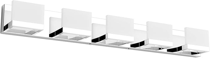 Tipace 5 Lights Modern Chrome Vanity Light by Tipace