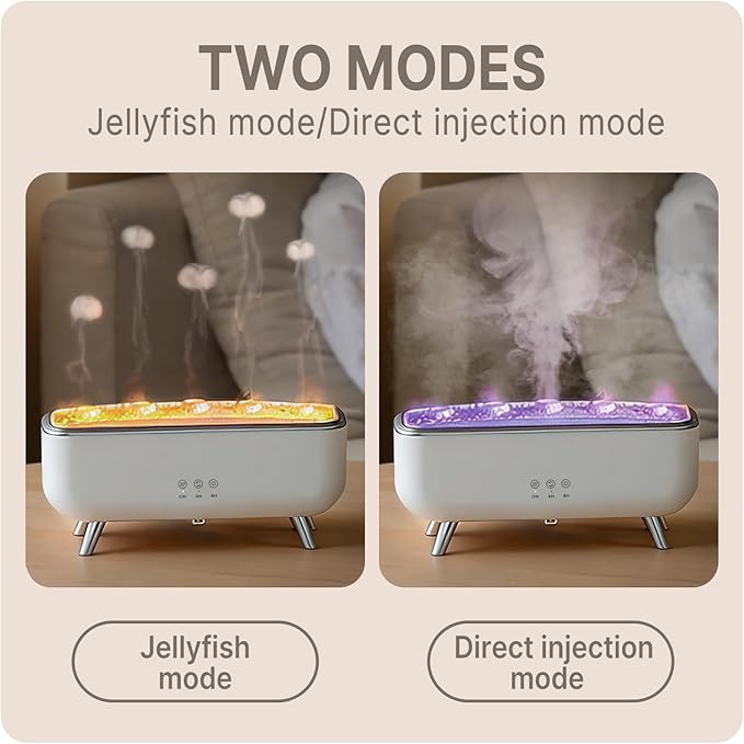 Jellyfish Diffuser Humidifier, Essential Aromatherapy 300ML Ultrasonic Diffuser - Image 2