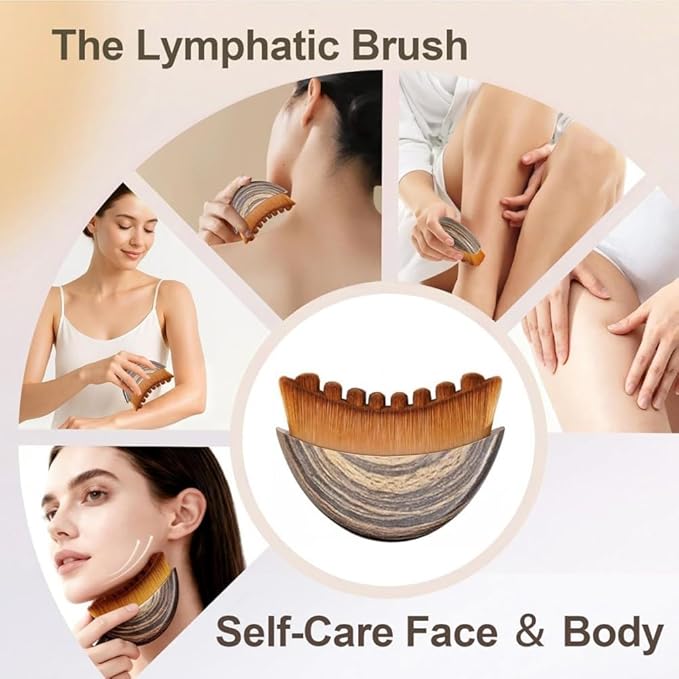 New Lymphatic Contour Face Brush, Manual Lymphatic Drainage Massager, - Image 11