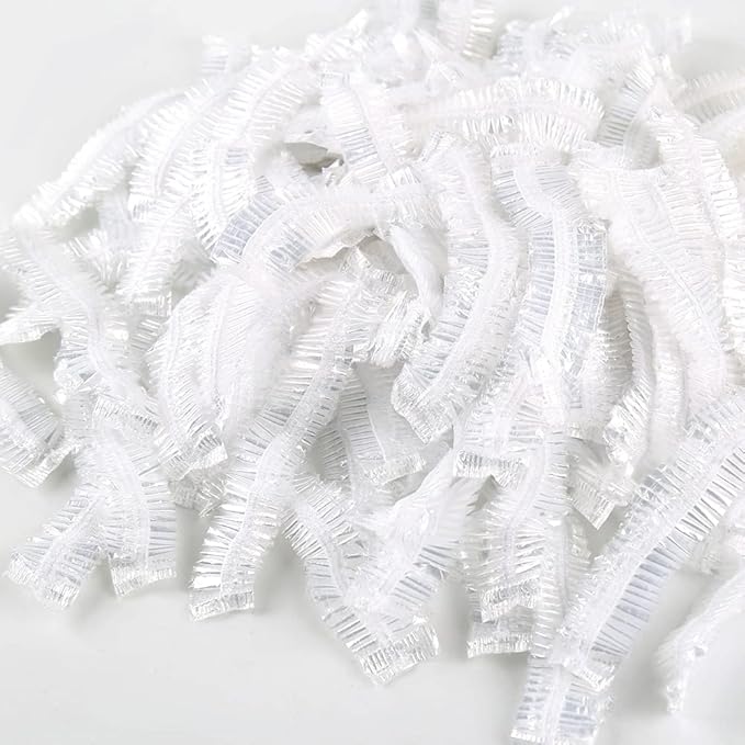Shower Cap 10 Pcs Disposable Plastic Bath Cap Waterproof Spa Shower Cap XLarge - Image 7