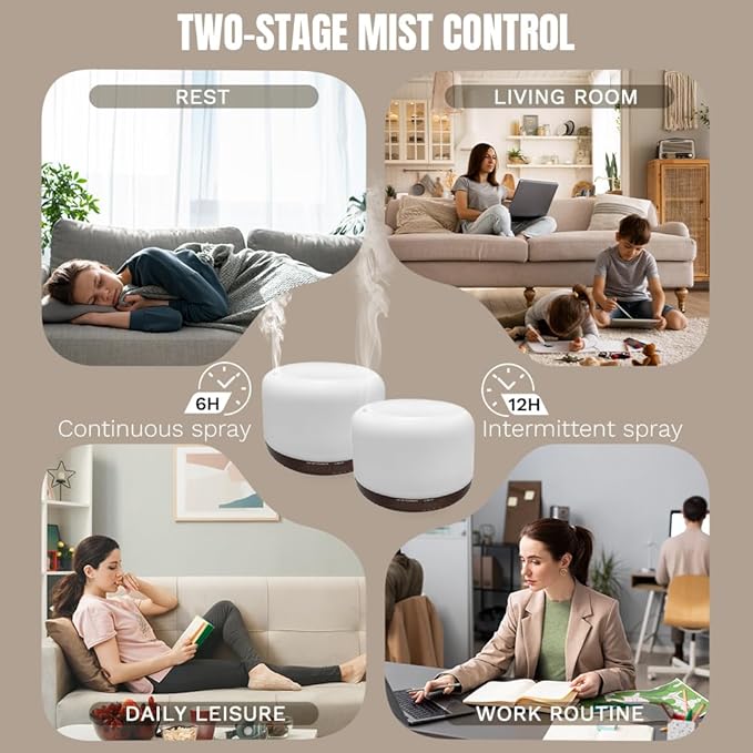 Essential Oil Diffuser for Home & Travel, 300ml USB Portable Bedroom - Image 7
